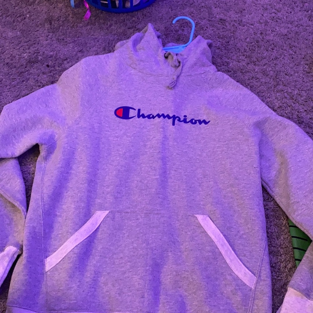 grey champion hoodie